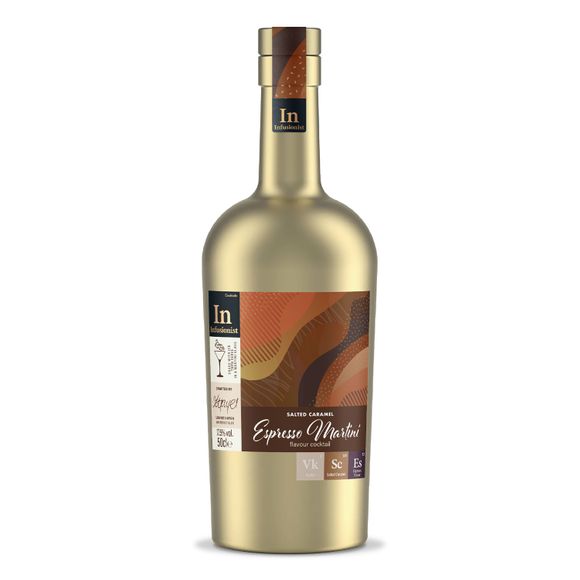 The Infusionist Salted Caramel Espresso Martini Flavour Cocktail 50cl